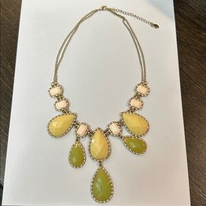 Aldo pastel tear drop chunky necklace